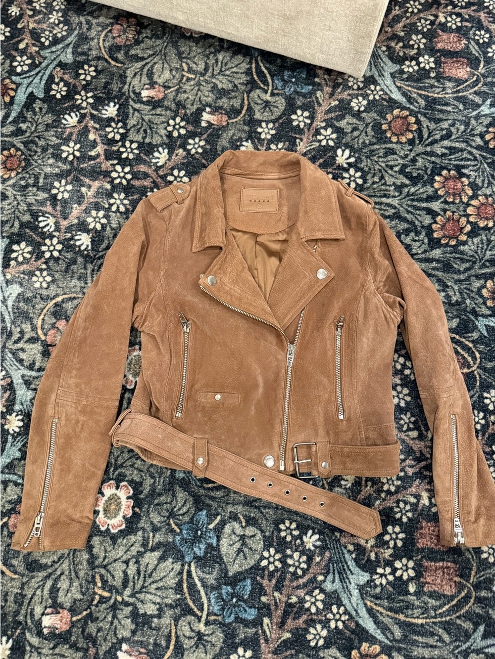 Blank NYC Suede Moto Jacket - Brown